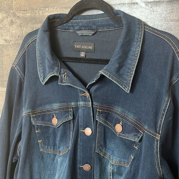 Cute East Adeline Blue Jean Jacket - Picture 2 of 7